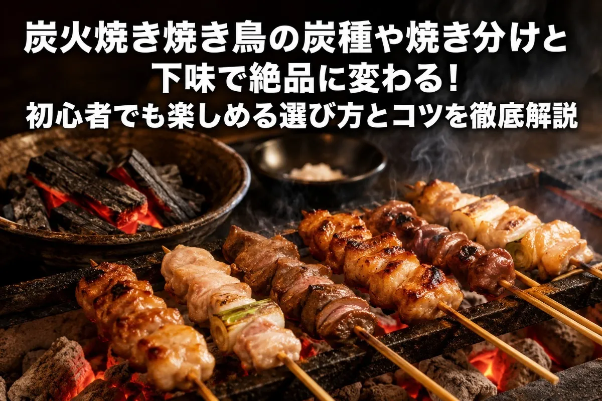 炭火焼き焼き鳥の炭種や焼き分けと下味で絶品に変わる!初心者でも楽しめる選び方とコツを徹底解説